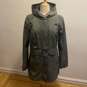 The North Face Dry-Vent medium grey heather hooded rain parka